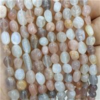 Natural Moonstone Chip Beads Multicolor Freeform, approx 4-7mm