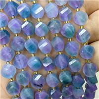 Lavender Jade Twist Beads Dye, approx 9-10mm