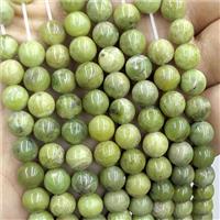 Green Peridot Beads Smooth Round C-Grade, approx 6mm