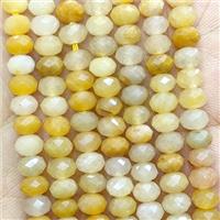 Natural Yellow Aventurine Beads Faceted Rondelle, approx 4x6mm
