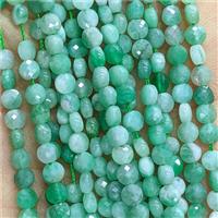 Natural Green Emerald Beads Faceted Circle AA-Grade, approx 4mm