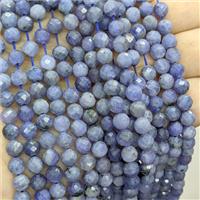 Natural Tanzanite Beads Blue AA-Grade Faceted Round, approx 6mm