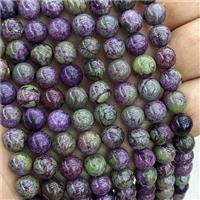 Natural Stichtite Beads Smooth Round Atlantisite Purple, approx 5.8mm