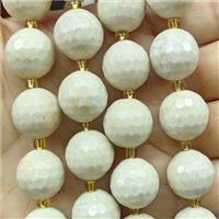 River Jasper Round Beads Faceted, approx 16mm