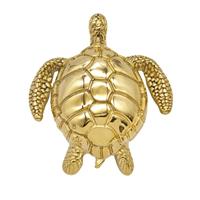 Stainless Steel Tortoise Pendant Gold Plated, approx 45-55mm
